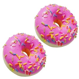 Opemg 2Pcs Realistic Artificial Fake Donuts Food Fake Cakes Desserts Donut Decorations for Doughnut Party Decoration, Prop Food