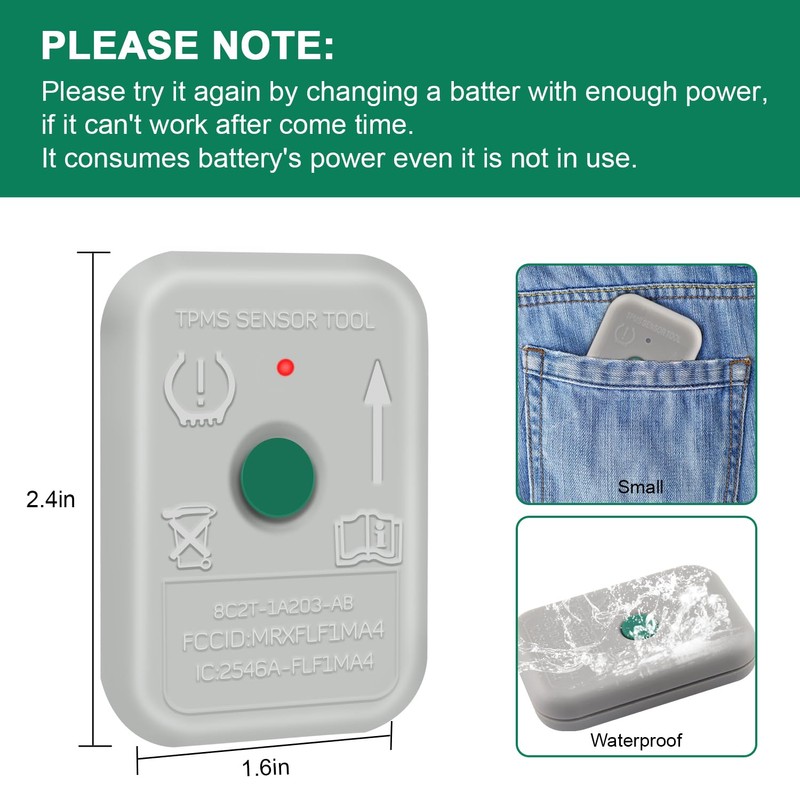 JDIAG TPMS Reset Tool, TPMS19 Tire Pressure Monitoring System Relearn