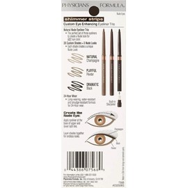 Physicians Formula Shimmer Strips Custom Eye Enhancing Eyeliner Trio, Nude Eyes,