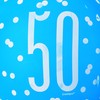 Unique 83400 Polka Dots 50th Birthday Latex Balloons, 12" |