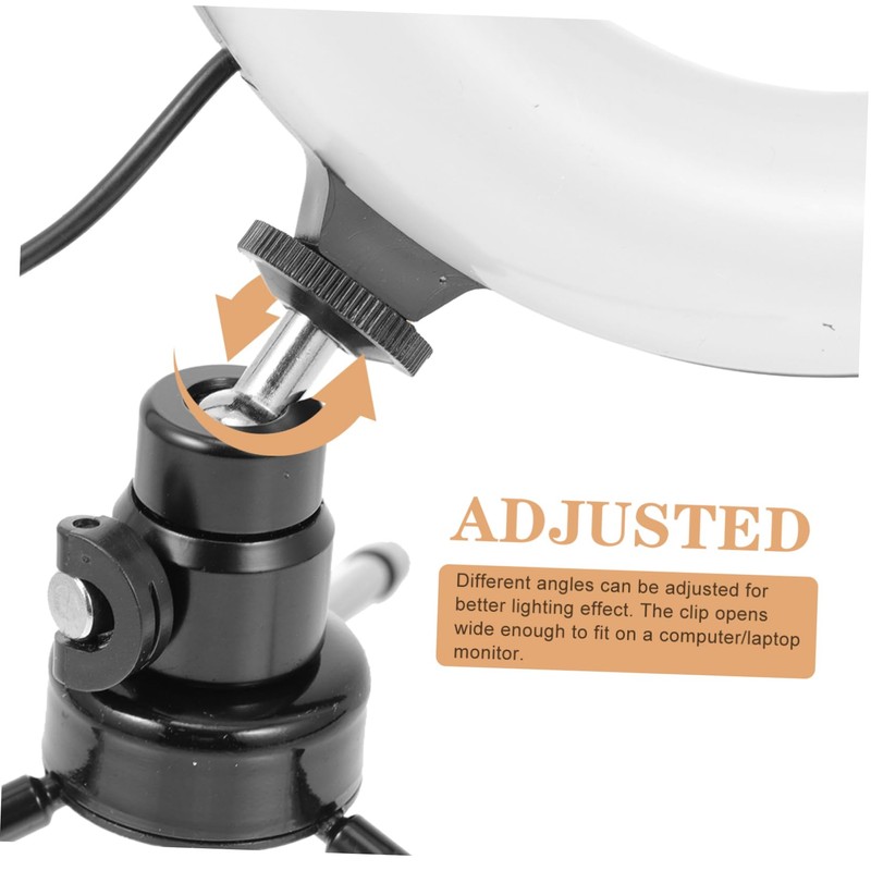 Mipcase 6-Inch Desktop LED Fill Light for Live Streaming and