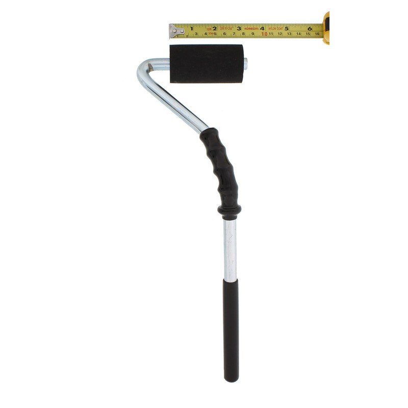 DCT Heavy-Duty High-Pressure Rubber J-Roller – Curved Handle and Solid