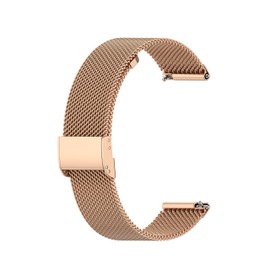 Metal Milanese Band Compatible with YMZ ‎TGW01 & GTX13 Stainless Steel Strap Wristband for YMZ Smartwatch (Rose Gold)