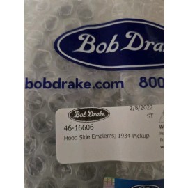 Ford 1934 Ford PICKUP Hood side Emblems , Sold As A Pair , New , Awesome Quality