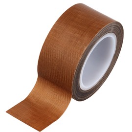 QWORK® Teflon Tape 30 mm x 10 m PTFE Glass Fabric Tape Heat Resistant 300 °C 0.13 mm Thickness