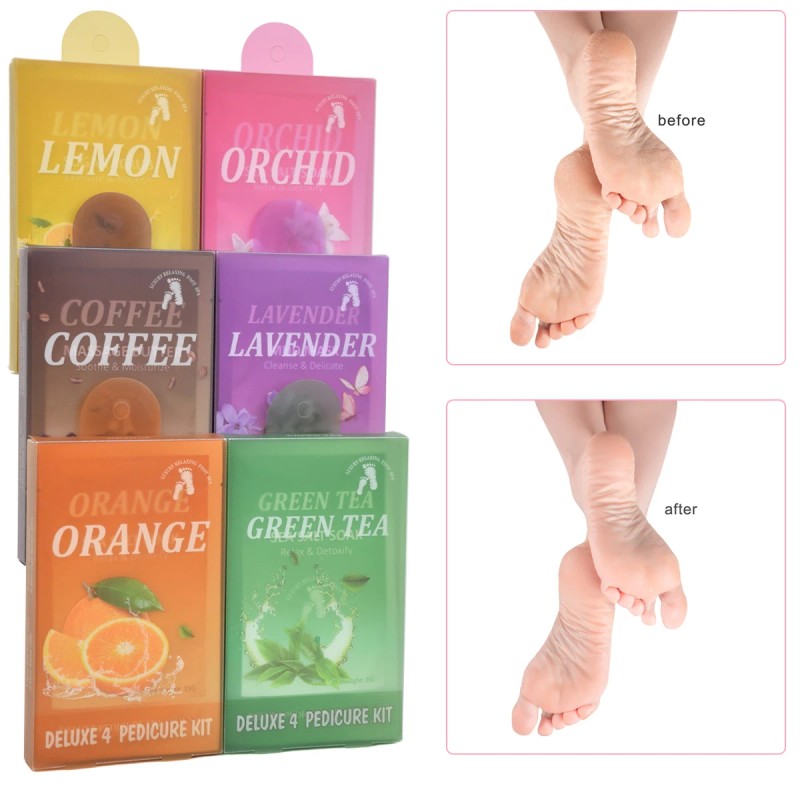 50Sets/Case Professional Deluxe Foot Spa Products 4 in 1 Pedicure