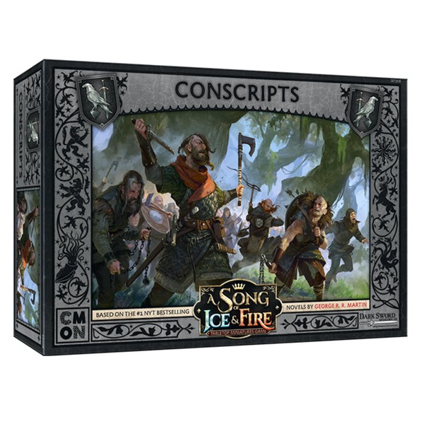 CMON A Song of Ice and Fire Tabletop Miniatures Game Conscripts Unit Box - Raise The Ranks of Your Army! Strategy Game for Adults, Ages 14+, 2+ Players, 45-60 Minute Playtime, Made