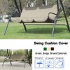 Swing Cushion Cover Replacement, Waterproof Outdoor Swing Seat Cover 3