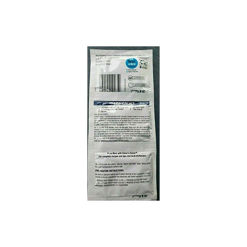 1 Strip of 3 Baker Corner Rapid Rise Instant Fast