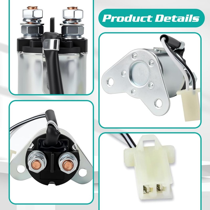 Starter Motor Solenoid With 2-Wire Plug Compatible with Predator 7250/9000W