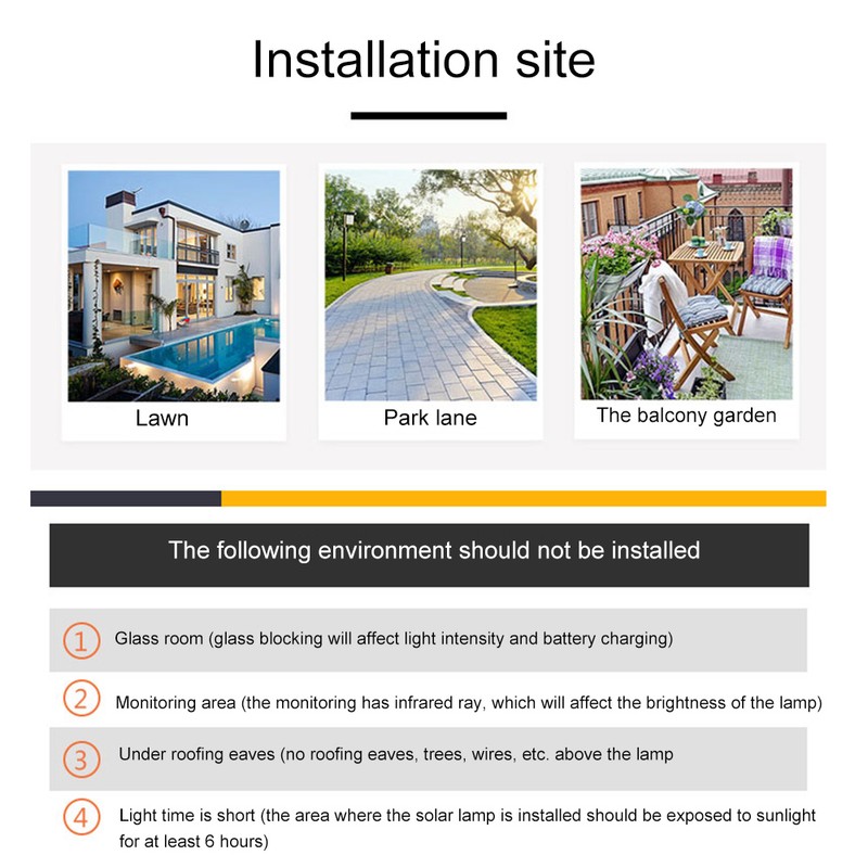 Solar Stair Lamp Landscape Courtyard Solar Light Wall Fence Lamps