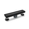 Merranox 12 inch Linear Shower Drain, Matte Black 2 in