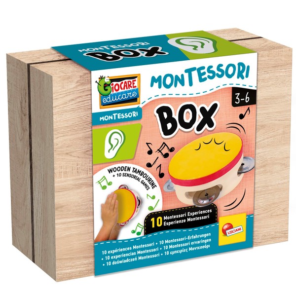 Lisciani Montessori Box: Hearing - Sensory Hearing Kit for Children