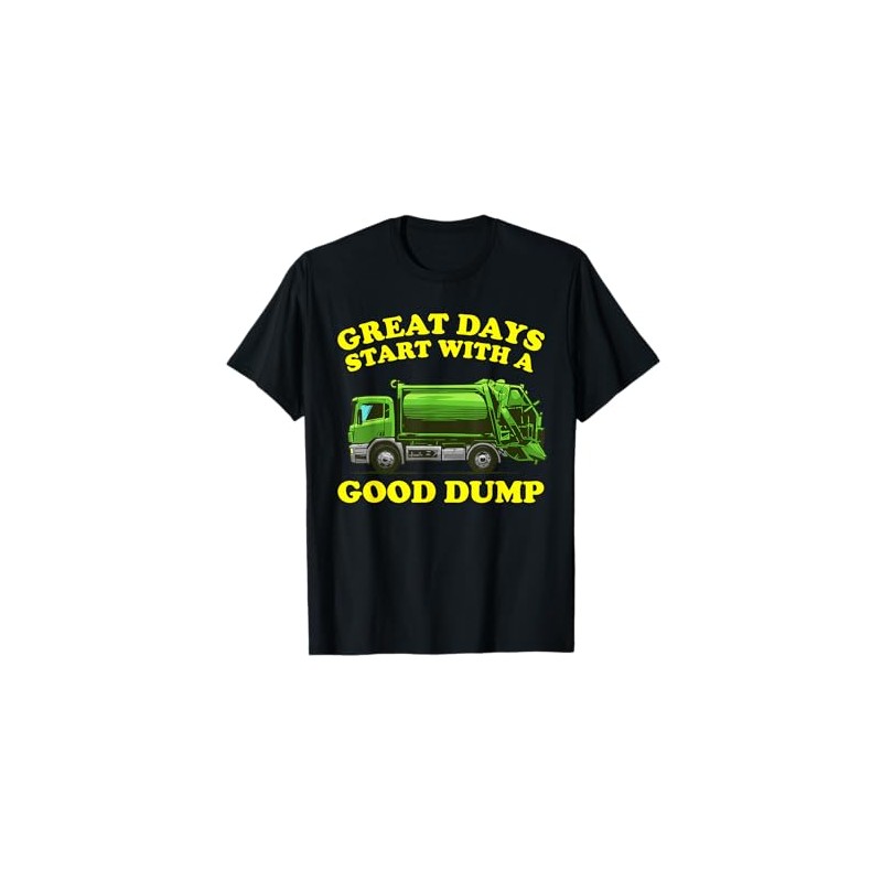 Funny Garbage Truck Design Kids Men Women Dump Trash Trucks