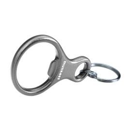 munkees 34071 Key Fob with Bottle Opener Made of High-Quality Aluminium Silver