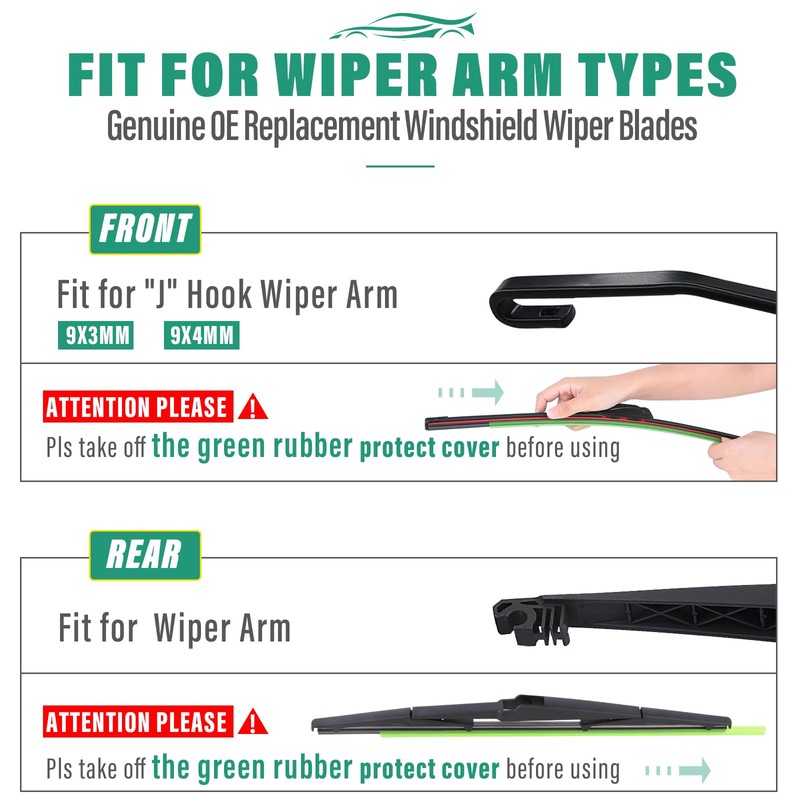 22" 21" 14" Windshield Wiper Blades Replacement for Lexus GX470
