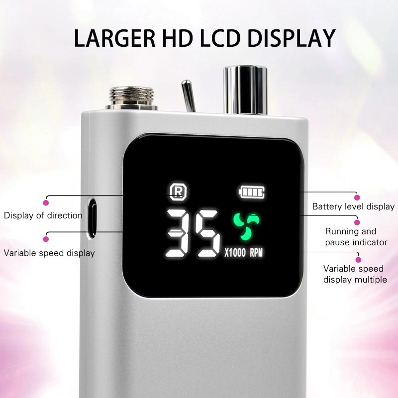 Private Label Machine Polisher Tools Portable Gradient Brushless Electric Nail