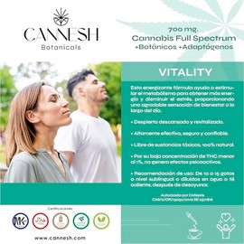 Neshika Vitality Gotas, Suplemento para Energía y Bienestar Natural, 30 ml, 750 mg, Fórmula con Botánicos y Adaptógenos