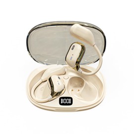 Open Ear Kopfhörer kabellos Bluetooth 5.4 mit 4 Mic Luftleitung Knochenschall Sportkopfhörer Wireless Air Bone Conduction Headphones Headset Bluetooth mit Bügel für Gym Joggen Laufen Radfahren