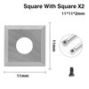 Carbide Indexable Inserts Set for Lathe Chisel, Yasorn 8 Pieces