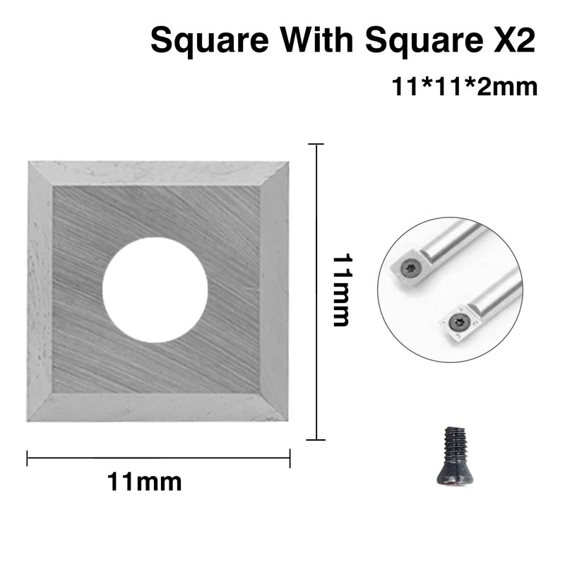 Carbide Indexable Inserts Set for Lathe Chisel, Yasorn 8 Pieces