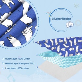 MOEMOE BABY Leakproof Diaper Pants for Potty Training Overnight Diaper Short for Toddler Boys and Girls 2 Packs