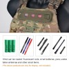 TOPTACPRO Tactical Glow Stick Pouch Chemlight Pen Holder Flashlight Battery