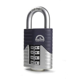 Henry Squire Vulcan 4 Wheel Open Shackle Combination Padlock, 40 mm (Length)