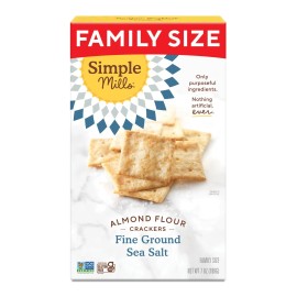 Simple Mills Almond Flour Sea Salt Crackers 7 oz (Pack Of 6)