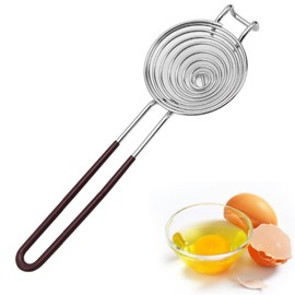 Jindizi Egg Separator,Stainless Steel Egg Separator with Handles Egg Yolk Separator,Divider Filter Easy Storage for Kitchen Baking Tools