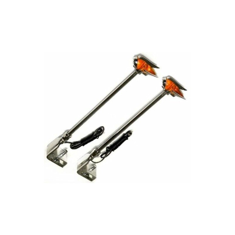 United Pacific Industries C5011A Classic Lighted Fender Guide - Amber,