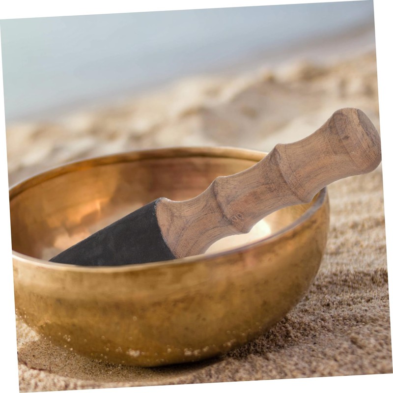 BIUDECO Singing Bowl Mallet Durable Wooden Striker for Meditation and