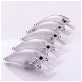 FREE FISHER Lure Blanks,Unpainted Fishing Lures,Blank Crankbaits Kit,Square Bill Crankbait Banks with Free 3D Eyes