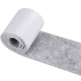 CenterZ 1/5" Thick Self Adhesive Felt Tape Roll - 3.94 x 39.4 inch Heavy Duty Felt Strip Sticker, Freely Cut to Felts Furniture Feet Pads, Felts Square Sheet, Circle Coaster, Glides Slider Dots (Grey)