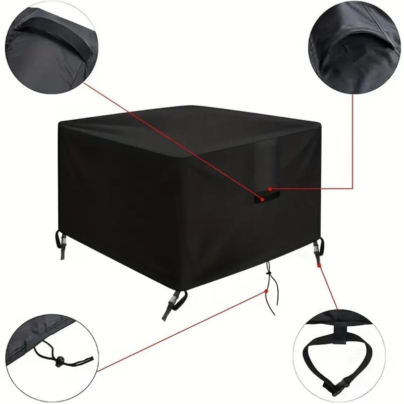Fire Pit Cover Rectangular Firepit Covers Square 36in Fire Table