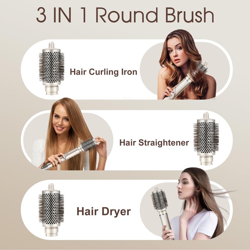 Large Round Brush for Shark FlexStyle Blow Dryers Attachments,Jumbo Bigger