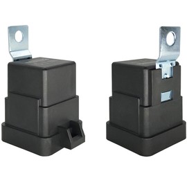 irhapsody 4-PIN 40/30AMP 12V DC Waterproof Relay with Harness - Heavy Duty 12 AWG Tinned Copper Wires, 1 Pack SPST Automotive Relay