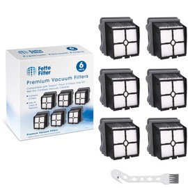 Fette Filter - HEPA Filters Compatible With Tineco iFloor 3/ Floor One S3/ Floor One S5/ Floor One S5 Pro, Wet Dry Vacuum Cleaner Includes 6 Premium Hepa Filter Replacements & 1 Cleaning Brush.
