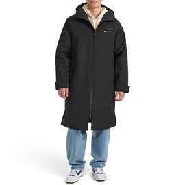 Champion Men's Full-Length Sideline Hooded Jacket with Quilted Lining, Black