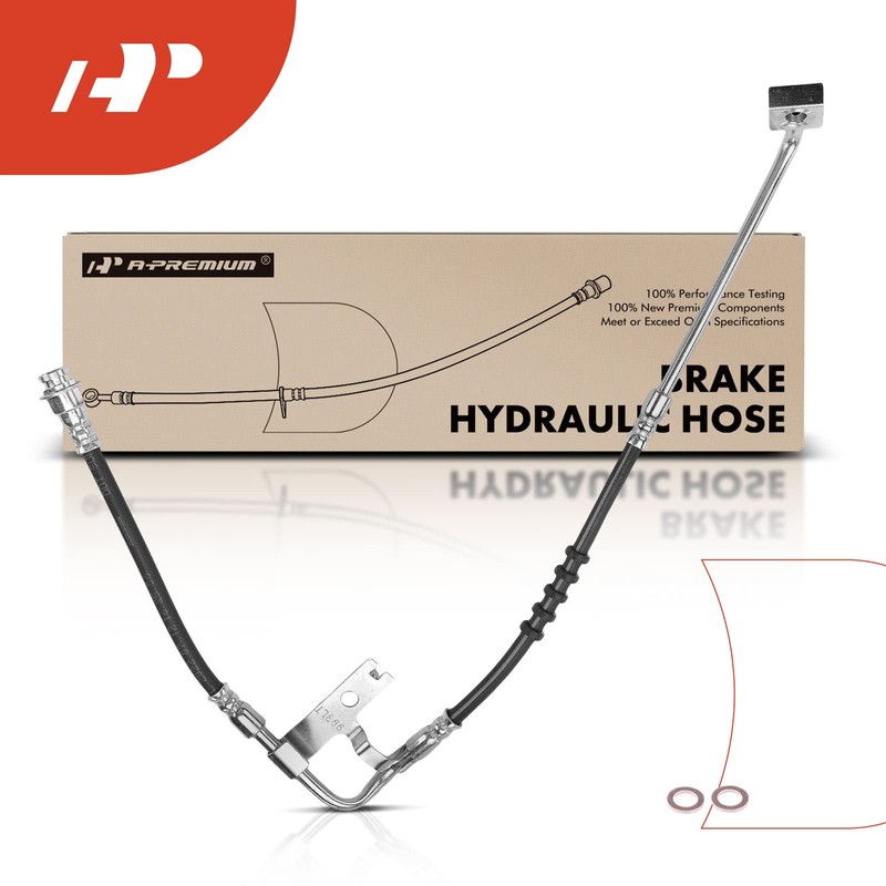 A-Premium Front Driver Brake Hydraulic Hose Compatible with Select Dodge