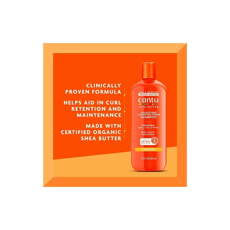 Kit Cantú Manteca De Karité Shampoo Acondicionador 400ml