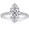 RURULUYA 2CT Marquise Cut Engagement Ring for Women,925 Sterling Silver