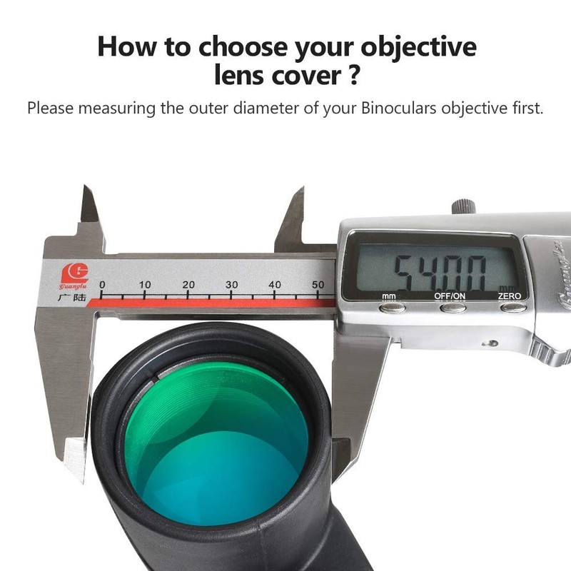 Kylietech Binocular Objective Lens Cover 42mm Optics Lens Case for