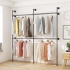 ORSENIGO Industrial Pipe Clothing Rack, Heavy Duty Metal Clothes Rack