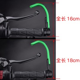 LEDISHUN Lever Guard Aluminum Adjustable Length Universal for Kawasaki ZX-25R ZX-4R ZX-4RR Ninja250 Z250 Ninja400 Z400 ZX-6R ZX-10R Z750 Z800 Z900 Z1000 Z1000SX ZH2 All Years (Black)