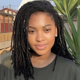 Loc Extensions Human Hair 0.4cm Thickness 8 inch 10strands Dreadlock Extensions 100% Handmade Permanent Dreadlock Extensions for Man/Wome Can Be Dyed and Curled (Natual Black)