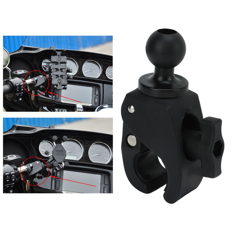 Motorcycle Handlebar Mount 25mm Ball Head 360 Degree Rotation Nylon