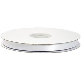 10mm x50m white double faced satin ribbon by 10MM Ribbon
