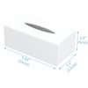 HIIMIEI Acrylic Tissue Box Cover White Tissue Holder Napkin Dispenser