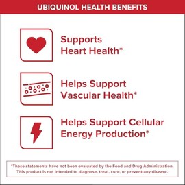 Qunol Ubiquinol CoQ10 100mg Softgels, Qunol Mega Ubiquinol 100mg - Superior Absorption - Active form of Coenzyme Q10 for Heart Health - 2 Month Supply